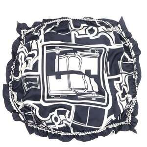 HERMES Blue Silk Scarf